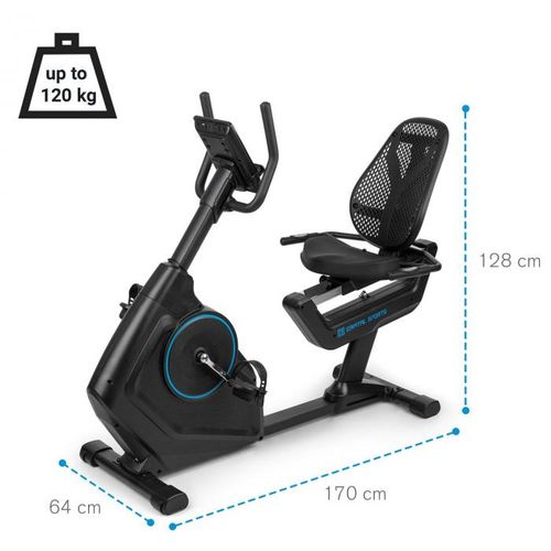 Capital Sports Evo Deluxe kardio bicikl, Crna slika 7