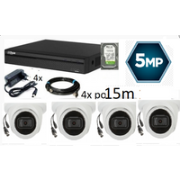 Dahua SET-03 * 4 kamere AUDIO!!!  5 mpx + DVR FULL HD 2TB