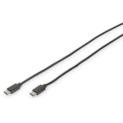 Digitus USB kabel USB 3.2 gen. 1 (USB 3.0) USB-C® utikač, USB-C® utikač 1.00 m crna okrugli, utikač primjenjiv s obje strane, dvostruko zaštićen DB-300138-010-S slika 3