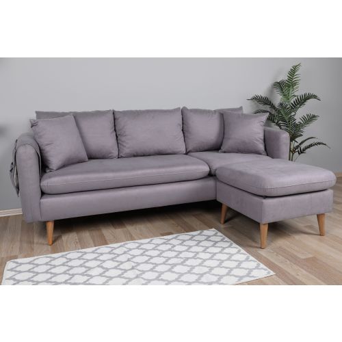 Atelier Del Sofa Sofia Ugaoni Kauč Desni Ugao - Siva slika 6