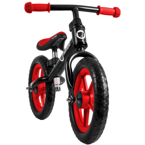 Lionelo dječji bicikl - guralica fin plus 12" crni/crveni slika 2