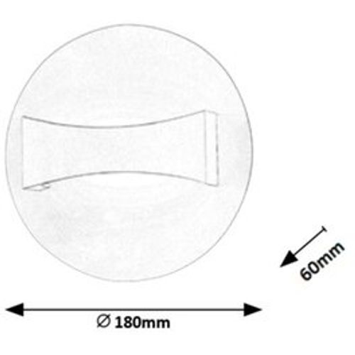 Rabalux Neville zidna lampa, mat bela, LED 6W slika 7