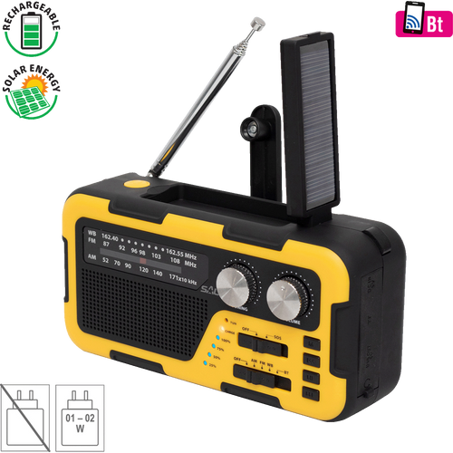 SAL Radio prijemnik, solarno / USB napajanje, Bluetooth - RPH 2 slika 1