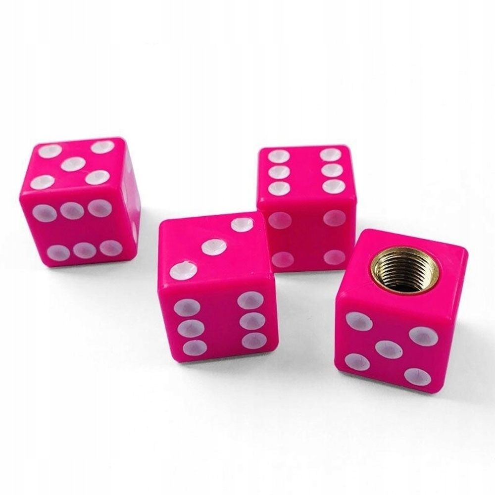 KAPICE ZA VENTIL KOCKICE ROZE (BIJELE TAČKICE) 4/1 slika 1