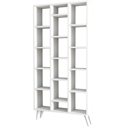 Firuze Bookshelf - White White Bookshelf slika 5