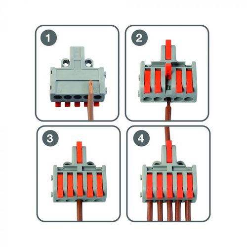 Commel Brza klema 1-5 0,2-2,5(4) mm2, 9 komada slika 2