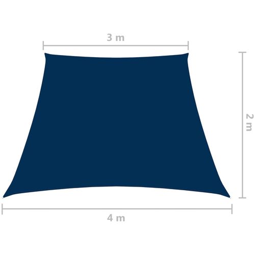 Jedro protiv sunca od tkanine Oxford trapezno 2/4 x 3 m plavo slika 6