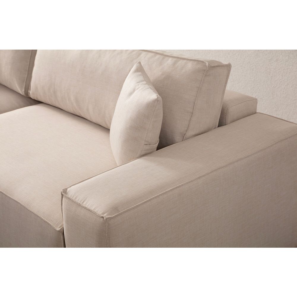 Pırlo Corner Left - Ecru Ugao Sofa na Razvlačenje slika 16