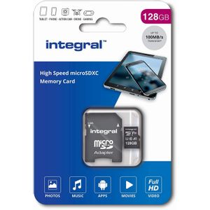 Integral 128GB High Speed microSDHC/XC V10 UHS-I U1 memorijska kartica