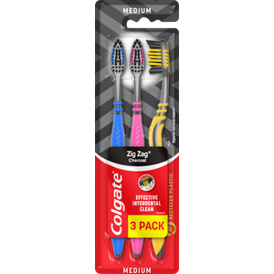 Colgate četkica za zube Zig Zag Charcoal 3pack