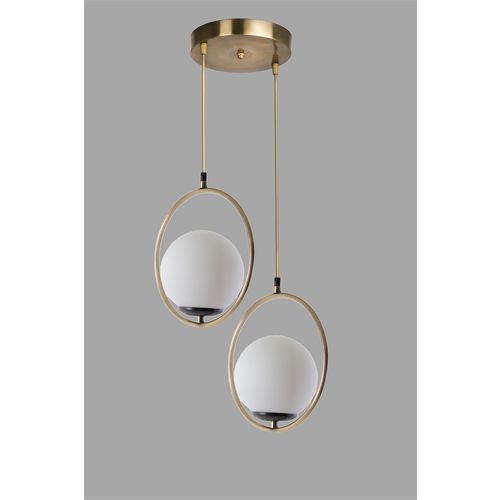 Ring 2 Li Tepsili Beyaz Camlı Eskitme Sarkıt White
Copper Chandelier slika 2