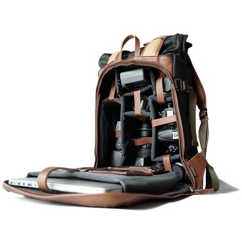 Compagnon torba „the backpack“ Dark Green &amp; Light Brown slika 19