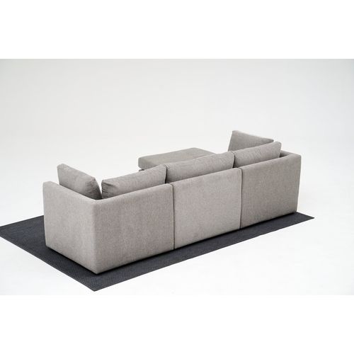 Atelier Del Sofa Trosjed, Mottona 3-Seat Sofa - Light Grey slika 5