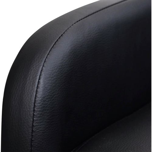 Masažna stolica od umjetne kože crna slika 31