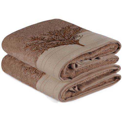 Infinity - Light Brown Light Brown
Cream Hand Towel Set (2 Pieces) slika 3