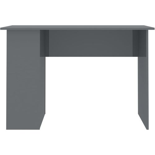 Radni stol visoki sjaj sivi 110 x 60 x 73 cm od iverice slika 4