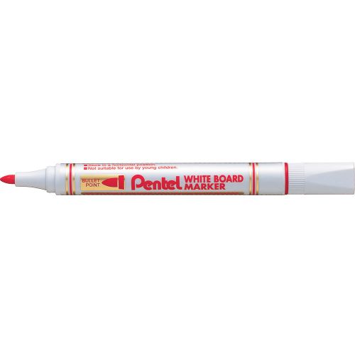 Marker za ploču PENTEL MW85-B crveni okrugli vrh, pakiranje 12/1 slika 1