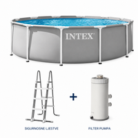 Intex Prism Frame Premium bazen set 366 × 99 cm 26716ND s filter pumpom i ljestvama – Novi poboljšani model 2026