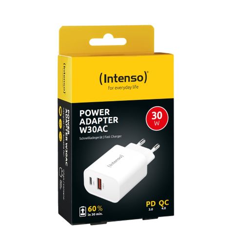 Intenso 30W punjač s USB-C i USB-A priključcima W30AC slika 3