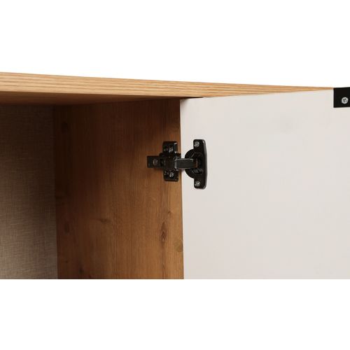 Woody Fashion Komoda, hrastBijela boja, Clara Console - Oak, White slika 13