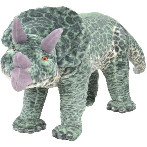 Stojeća plišana igračka dinosaur triceratops zeleni XXL slika 12