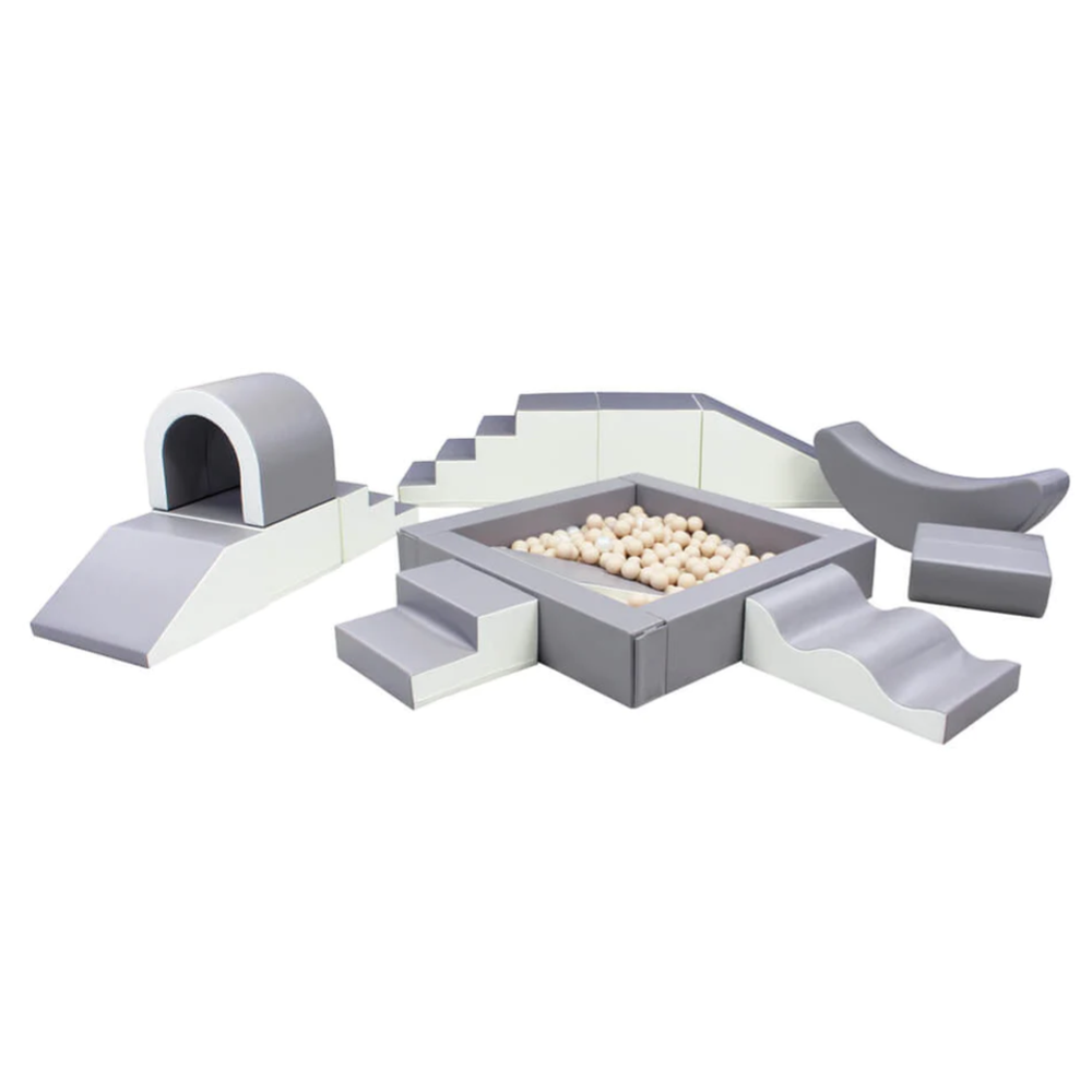 IGLU Soft Play Set PARTY - Sivo/Bijeli slika 1