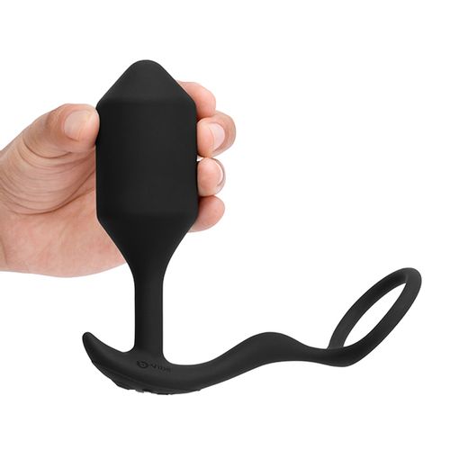 Vibrirajući analni čep s prstenom za penis B-Vibe - Snug &amp; Tug XL slika 5