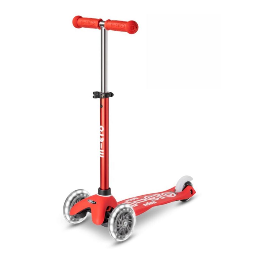Micro Dječiji romobil Mini Deluxe Foldable LED Red slika 1