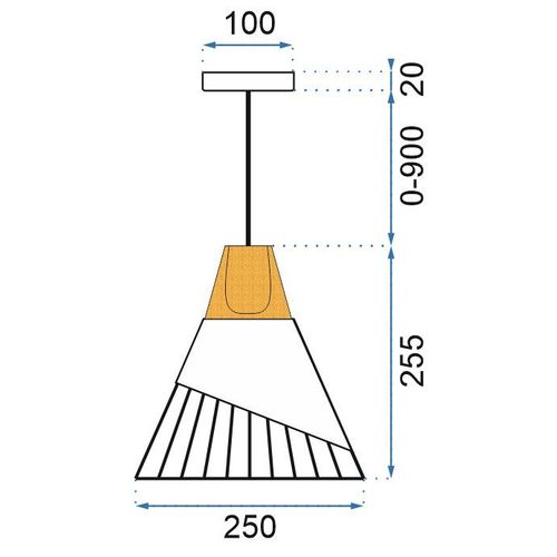 TOOLIGHT Skandinavska viseća stropna svjetiljka Metal APP224-1CP slika 10