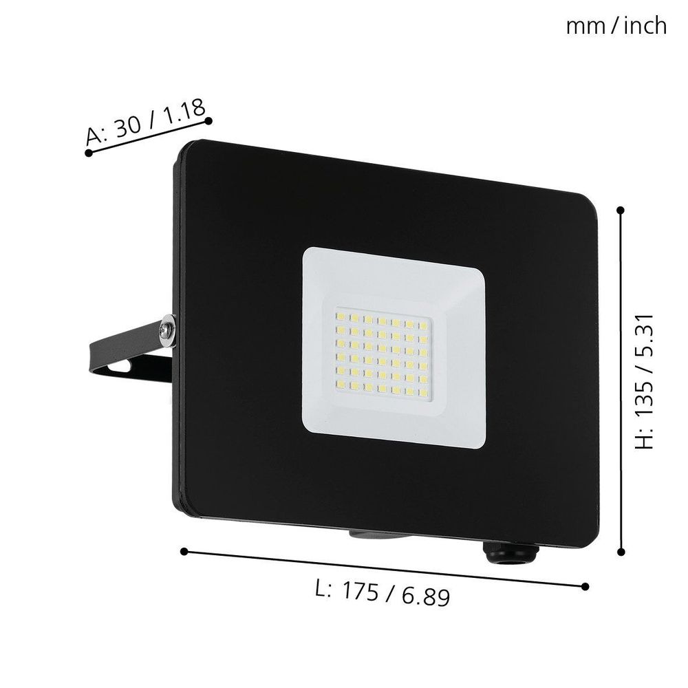 Eglo Faedo 3 vanjska/reflektor, led, 30w, crna  slika 5