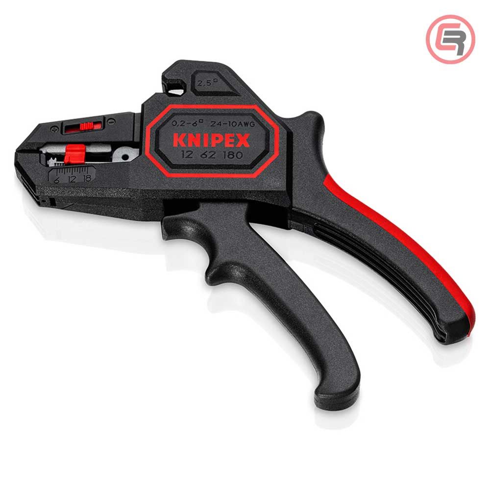 Knipex Kliješta Za Skidanje Izolacije 0,2 - 6,0 mm2 Automatska - 12 62 180 slika 1