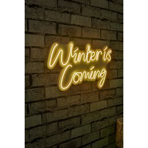 Wallity Ukrasna plastična LED rasvjeta, Winter is Coming - Yellow