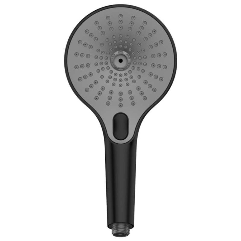 Inter Ceramic tuš ručica, 3 funkcije 13cm abs mat crna slika 1