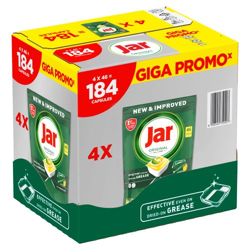 Jar Tablete za pranje posuđa Gigabox Original XXL 184 kom. slika 1