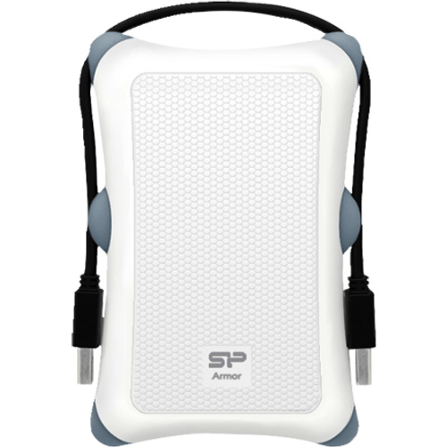 Silicon Power SP010TBPHDA30S3W Portable HDD 1TB, Armor A30, USB 3.2 Gen.1, White slika 1
