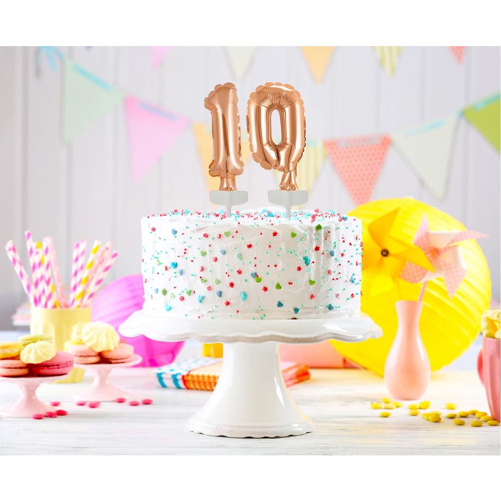 Folijski balon 0 sa štapićem 13 cm slika 2