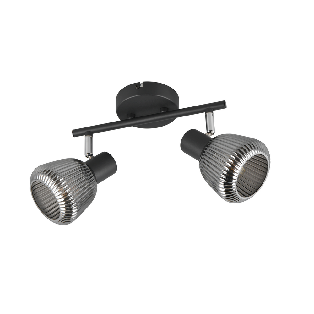 Trio Lightning stropna svjetiljka TARIFA 2, 2 spot, crna mat slika 5