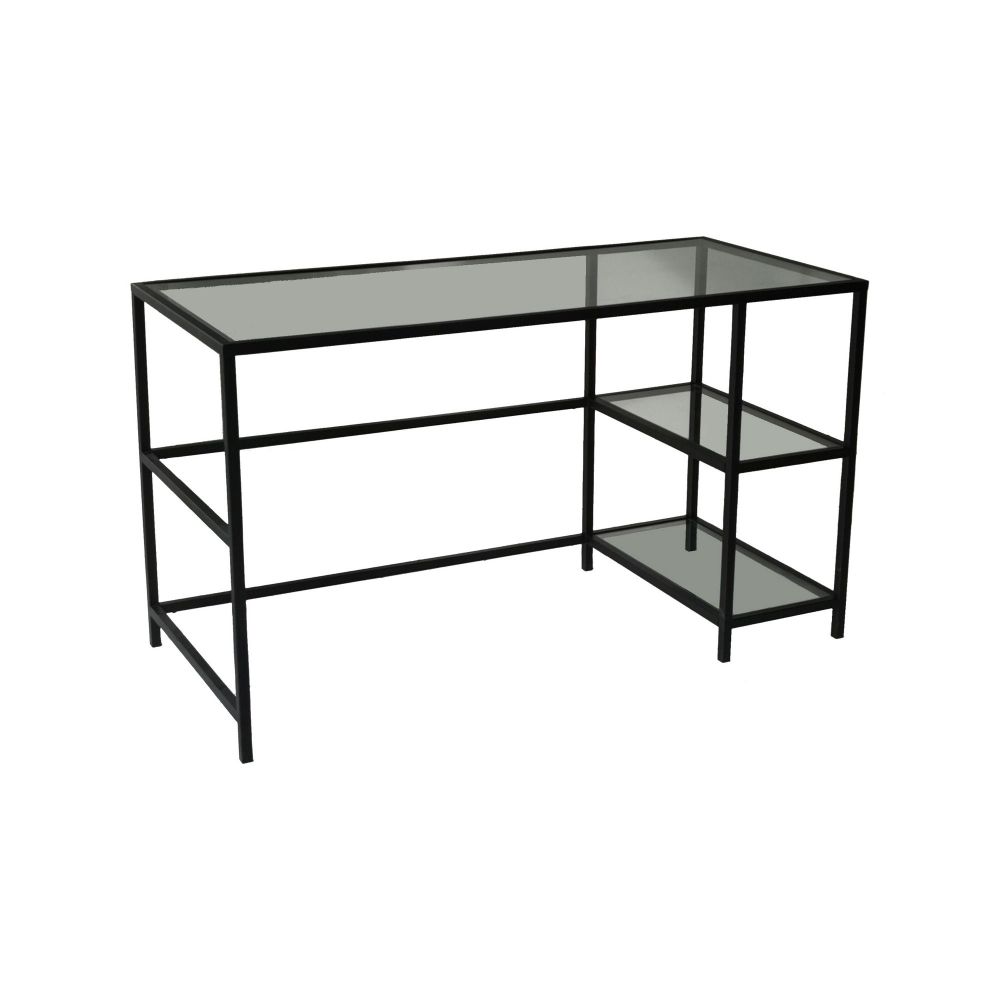 Master M101 Crni Radni Stol / 130x60cm sa Staklenom Pločom slika 11
