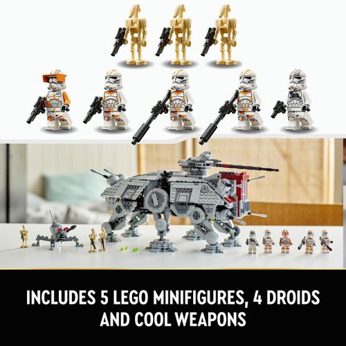 Playset Lego Star Wars 75337 AT-TE Walker 1082 Dijelovi slika 2