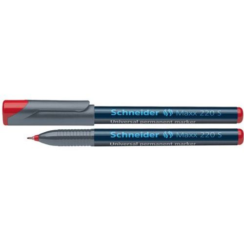 Flomaster Schneider, permanent marker, OHP Maxx 220 S, 0,4 mm, crveni slika 2