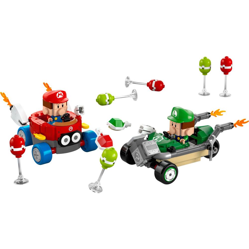 LEGO 72034 Mario Kart™ – Baby Mario i Baby Luigi u utrci slika 2