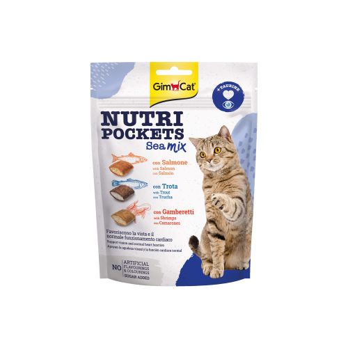 GimCat Poslastica za mačke Nutri Pockets Sea Mix, 150g slika 1