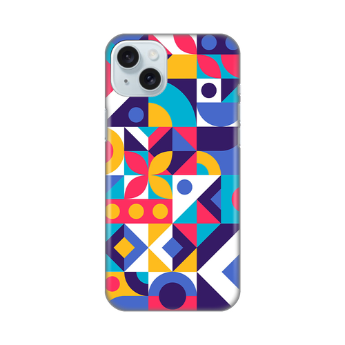 Torbica Silikonska Print Skin za iPhone 15 Plus 6.7 Colorful Mosaic slika 1