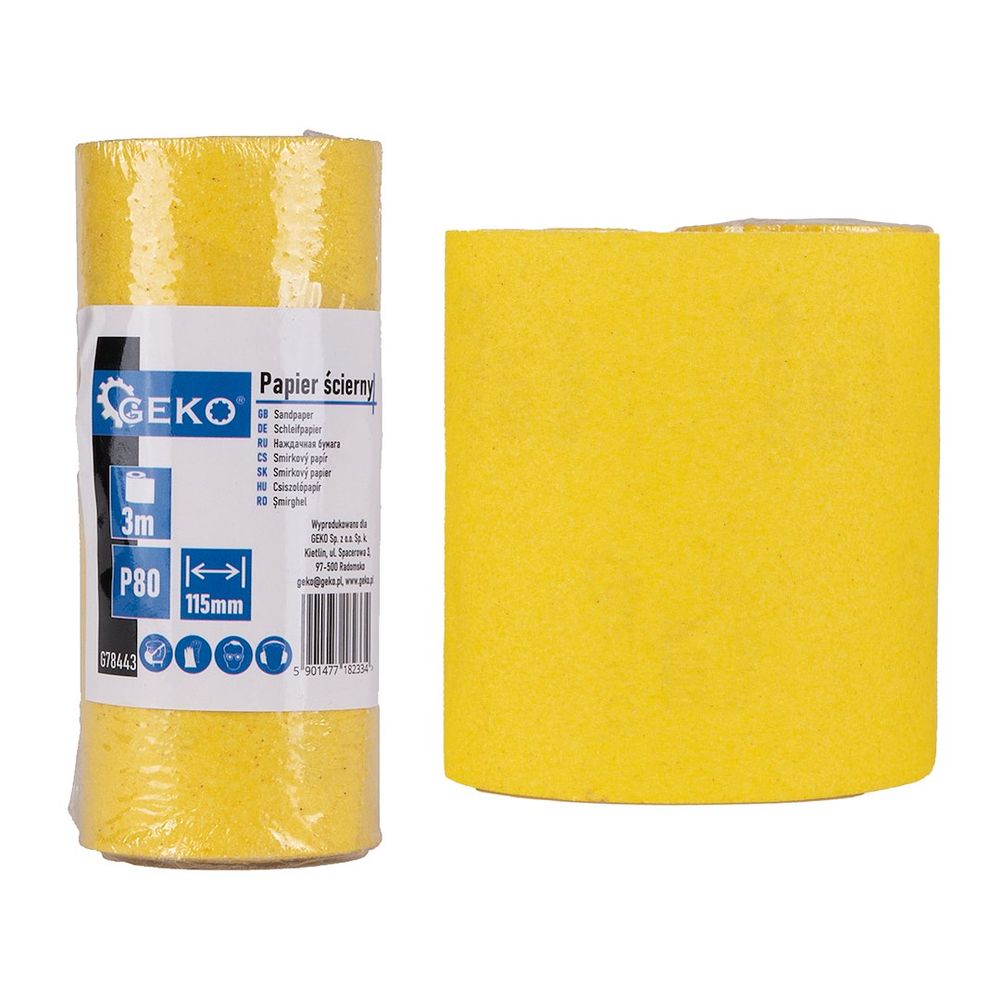 Brusni papir - rola 115 mm x 3 m P80 slika 1