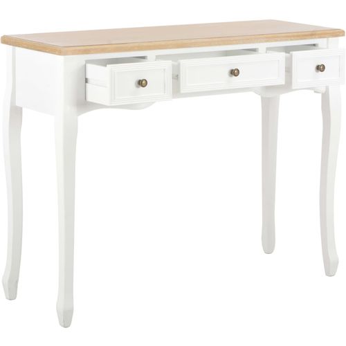 280044 Dressing Console Table with 3 Drawers White slika 2