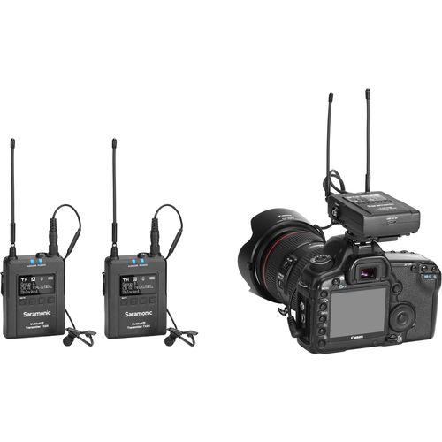 SARAMONIC UwMic9S Kit2 3.5mm/XLR UHF Wireless Lav. bubica mikrofon (1xRX9S, 2xTX9S) slika 2