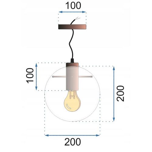 TOOLIGHT Staklena stropna svjetiljka Lassi 20 cm Ružičasto zlato slika 14