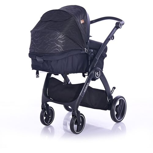 LORELLI ADRIA Kolica Black 2u1 SET: Košara + Putna Torba + Zimska Navlaka (do 15 kg) slika 3