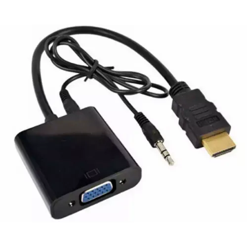 Adapter HDMI M - VGA F + 3.5mm M/F slika 1