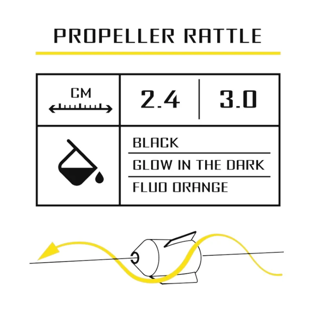5780002 BLACK CAT Propeller Rattles Glow In The Dark 2,4cm slika 2